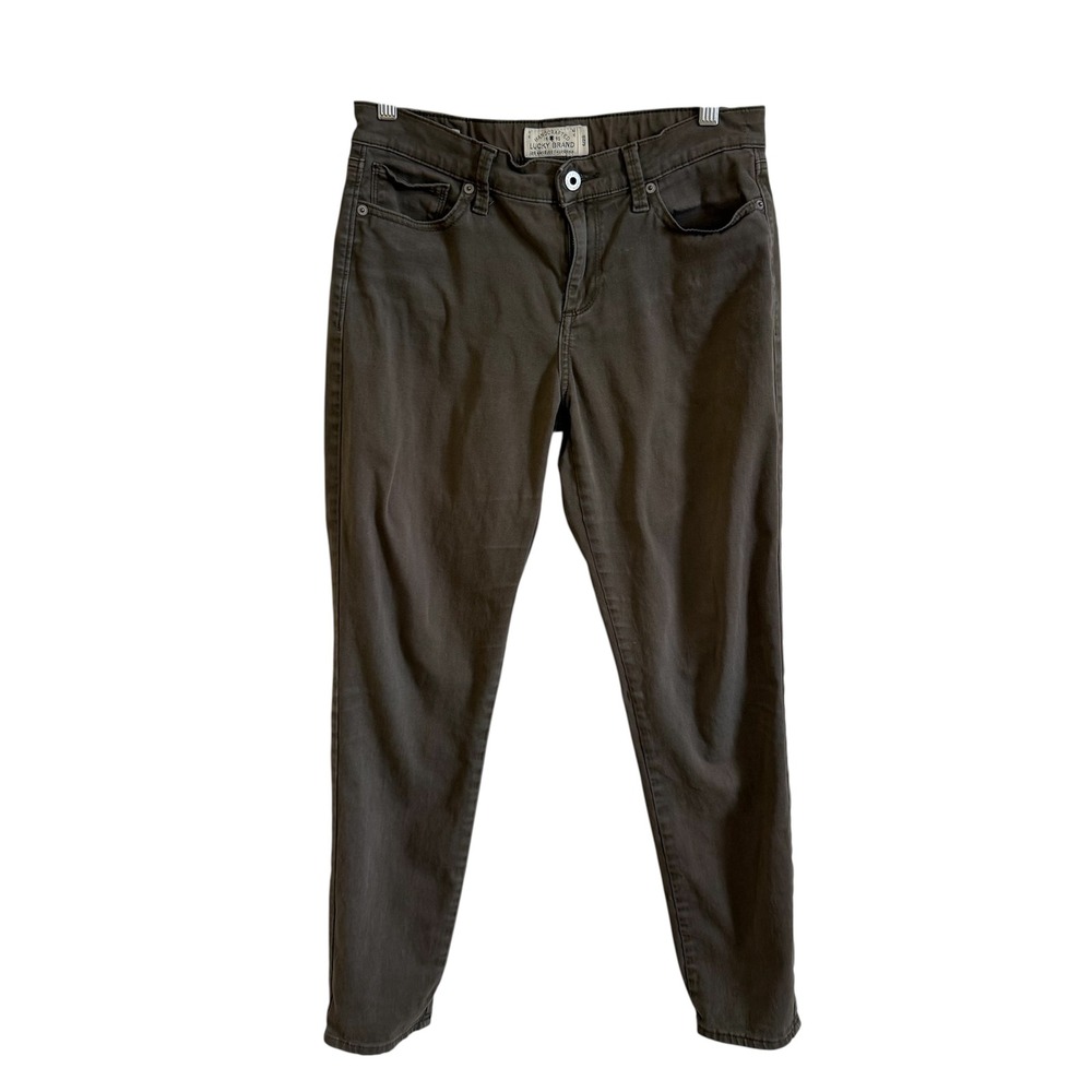 Lucky Brand Brooke Legging Jeans Size 6/28‎ Olive Green Casual Pants